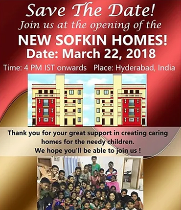 SOFKIN Homes Inauguration invitation